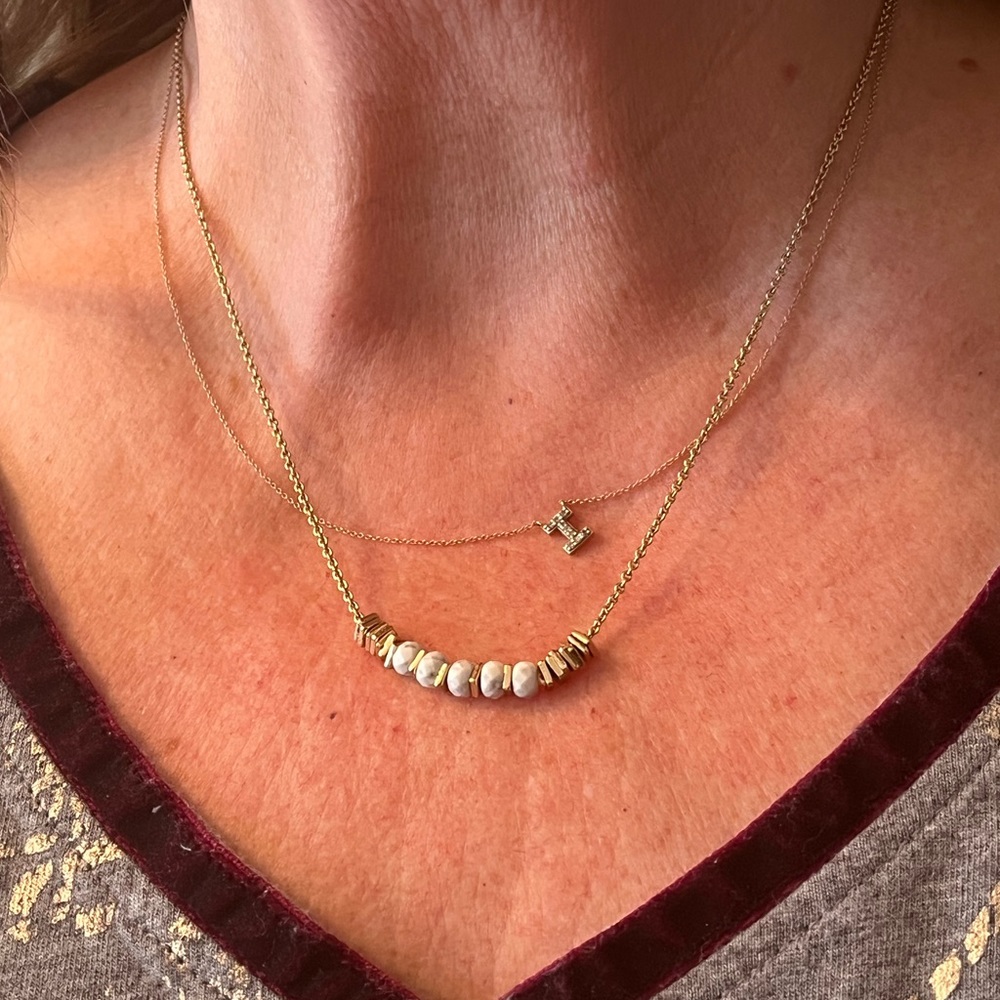 NWOT Stella & Dot Anda Delicate Necklace Gold